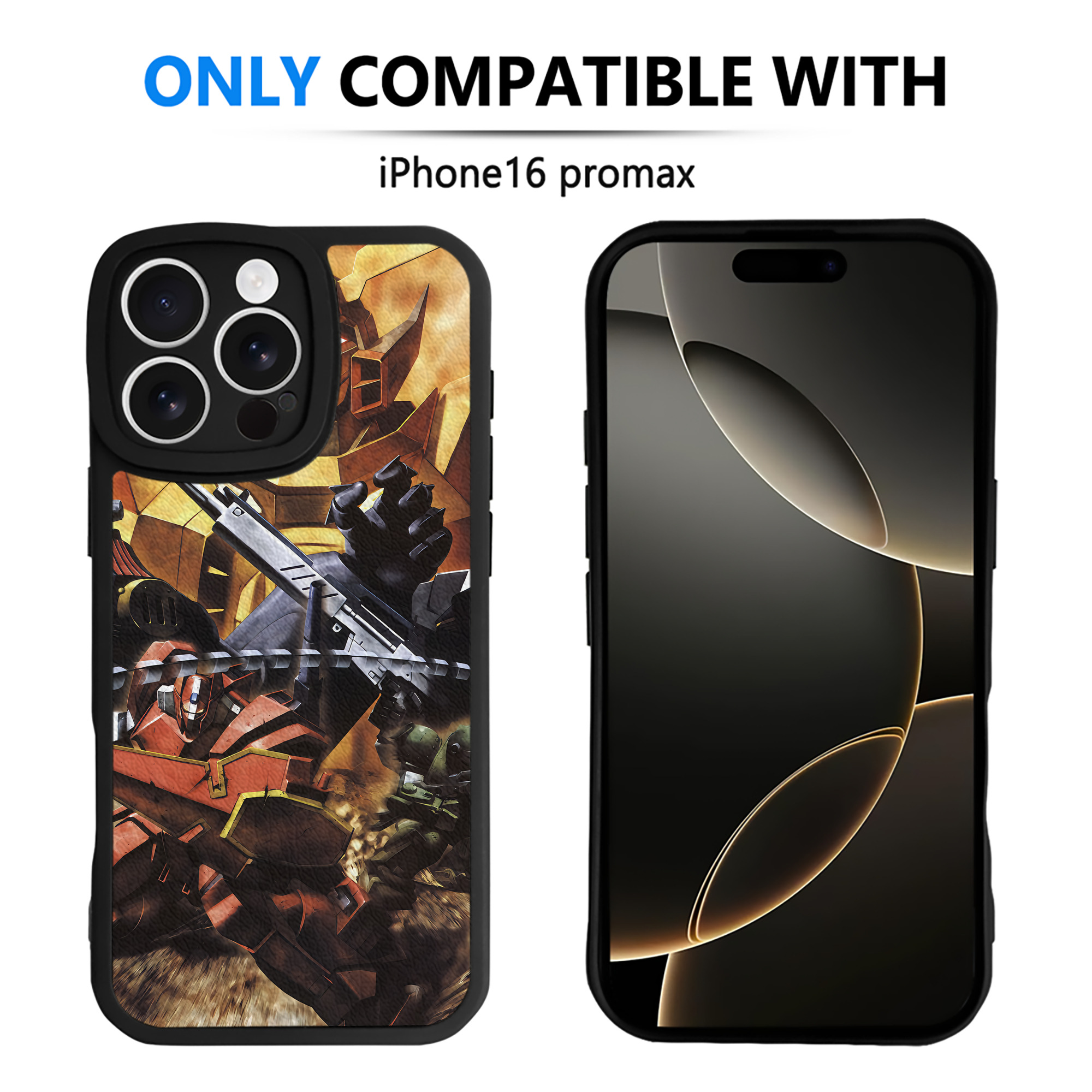 （画像用） 機動戦士ガンダム Mobile Suit Gundam 【iPhone 16シリーズ対応】シリコンスマホケース（レザー調） 材質：シリコン